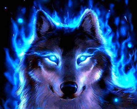 Wallpapers Ice Blue Wolf Free Download