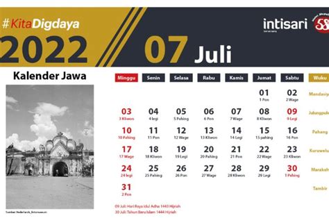 Cek Kalender Bulan Juli 2022 Idul Adha Jatuh Pada 10 Juli 2022 Intisari