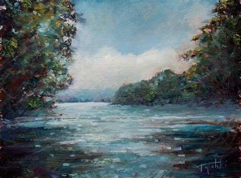 Discovering River Oil Painting Fine Arts Gallery Original Fine