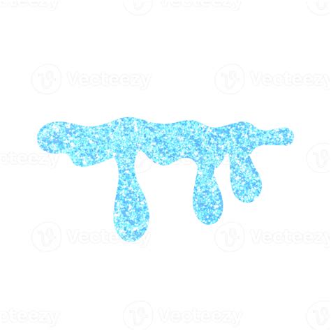Blue Glitter Dripping 13528641 Png