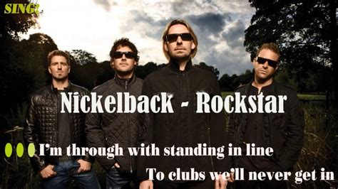 Nickelback Rockstar Karaoke Youtube
