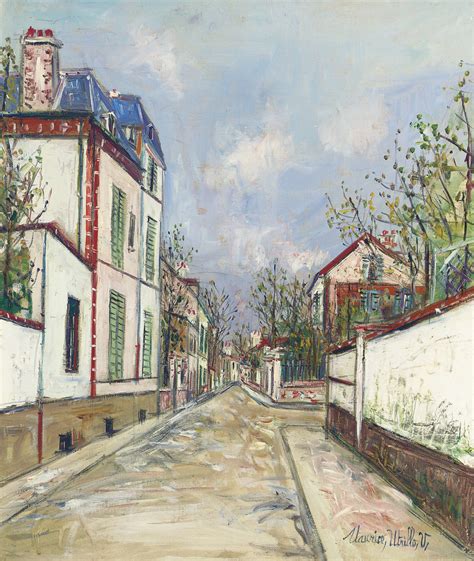 Maurice Utrillo 1883 1955 Rue De Banlieue Christies