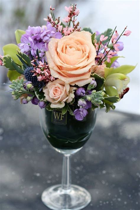 Wine Glass Centerpieces Bing Flower Arrangements Floral Centerpieces Wine Glass Centerpieces