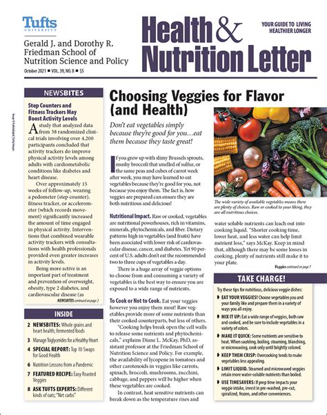 Preview Tufts Health And Nutrition Letter Oct 21 Boomers Daily