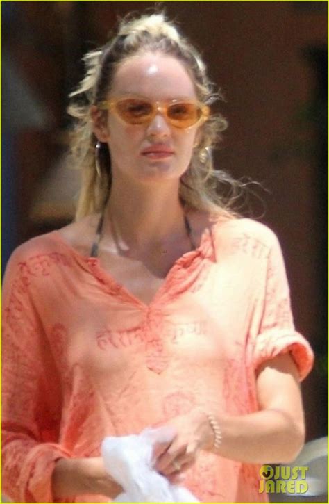 Candice Swanepoel Flaunts Baby Bump In Bikini On Vacation Photo