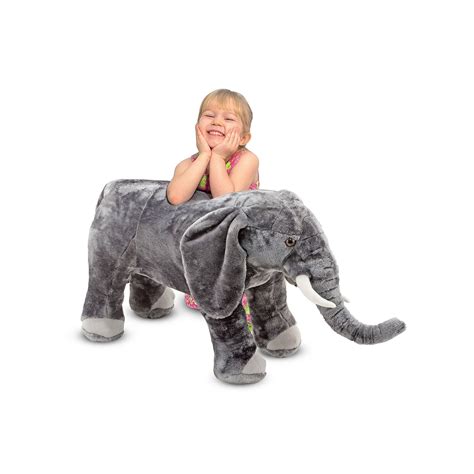 Melissa And Doug Elephant Plush Toy Multicolor Elephant Plush Toy
