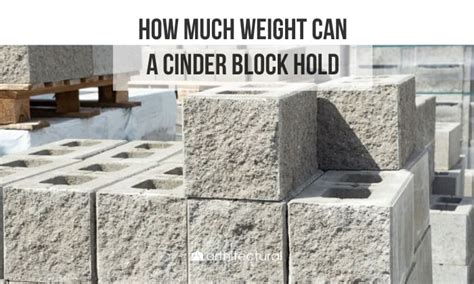 How Much Weight Can A Cinder Block Hold Facts