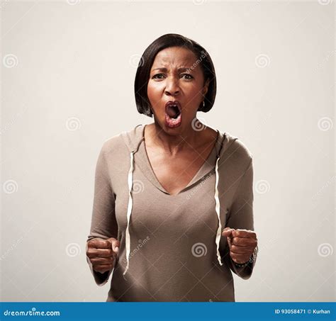 Angry African American Woman Stock Image Image Of Lady American