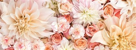 Gold floral pattern facebook cover for your facebook gold floral pattern timeline profile! Flowers Dahlias Roses and Carnations in Pastels Facebook ...