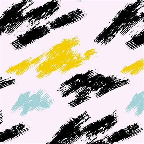 Premium Vector Different Abstract Brush Strokes Pattern