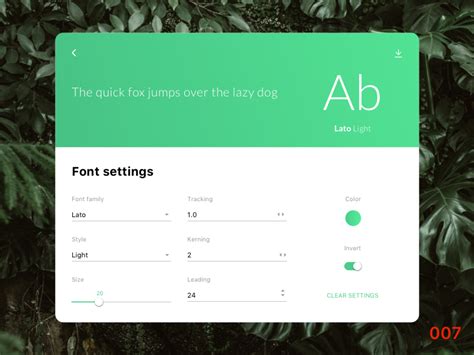 Font Setting By Ati Somos On Dribbble