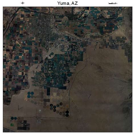 Aerial Photography Map Of Yuma Az Arizona