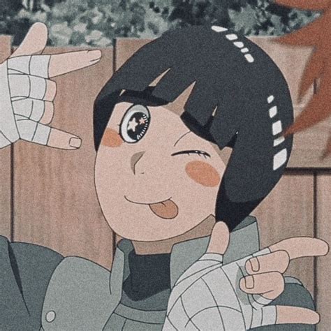 Aesthetic Anime Icon In 2020 Rock Lee Naruto Anime Naruto Cute