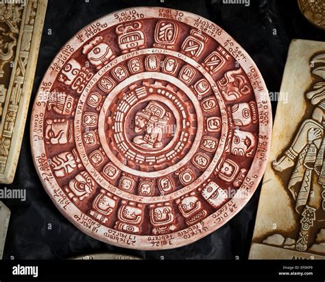 Mayan Calendar In Mexico Stock Photo Alamy