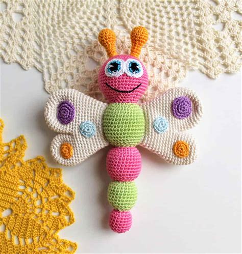 Butterfly Baby Rattle Crochet Pattern Amigurumi Today
