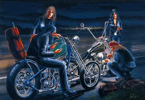 50 David Mann Motorcycle Art Wallpapers Wallpapersafari