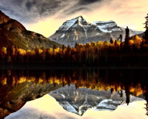 Unspoiled Nature And High Peaks In Mount Robson Provincial Park Canada