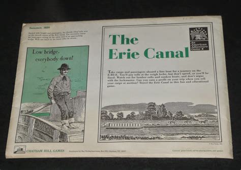 Progress Is Fine But Its Gone On For Too Long The Erie Canal By Chatham Hill Games