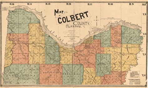 Map Of Colbert County Alabama Library Of Congress