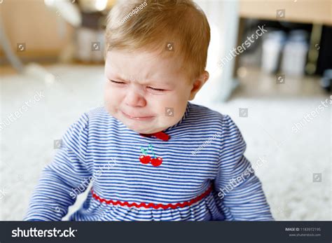 Cute Little Sad Baby Girl Crying Stock Photo Edit Now 1183972195