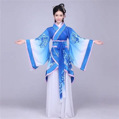 Women Chinese Han Dynasty Ruqun Hanfu Suit Cosplay Long Sleeve Dress
