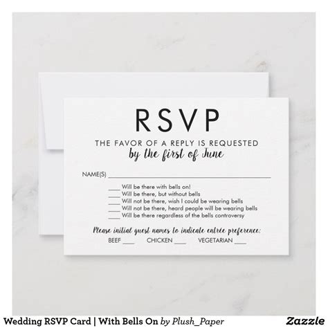 Wedding Rsvp Card With Bells On Rsvp Wedding Cards Wording Wedding