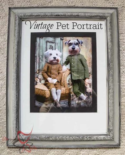 Vintage Pet Portrait ~ Designed Decor