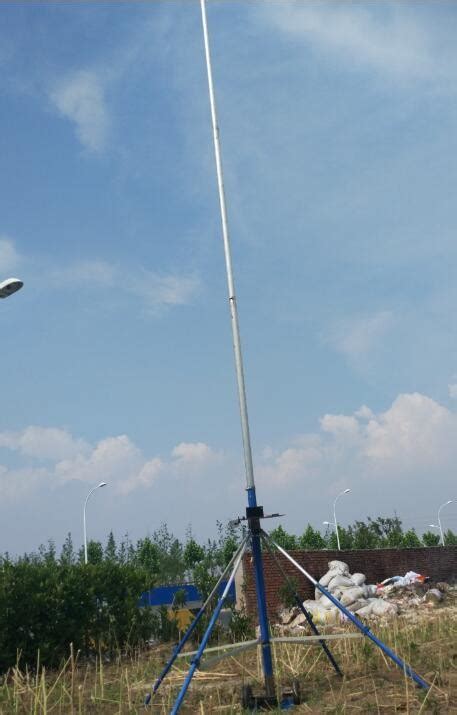 Portable 40ft Antenna Telescopic Mast Push Up 12m High Light Weight