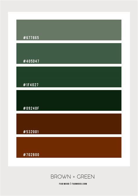 Brown And Green Color Scheme Color Palette 60 1 Fab Mood Wedding