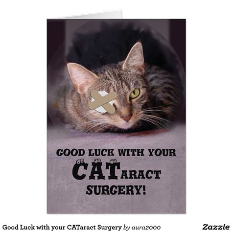 Good Luck With Your Cataract Surgery Card Zazzle Birthday Humor