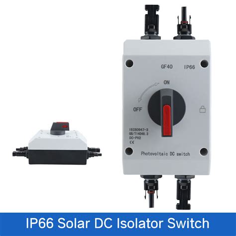 Solar Dc Switch Photovoltaic Electrical Isolator Pv 4p 1200v 32a