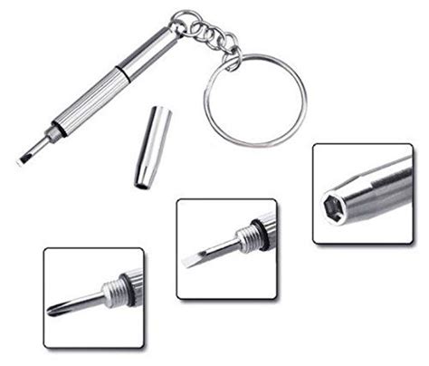 Mini Key Chain Tool With Key Holders Tag Keychain Screwdriver Multitool