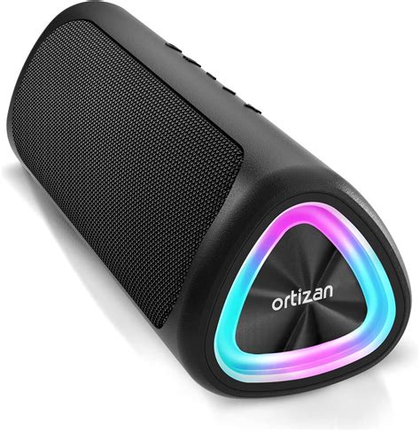Ortizan Bluetooth Speaker Portable Speaker Ipx7 Waterproof Bluetooth Speaker With Led Lights