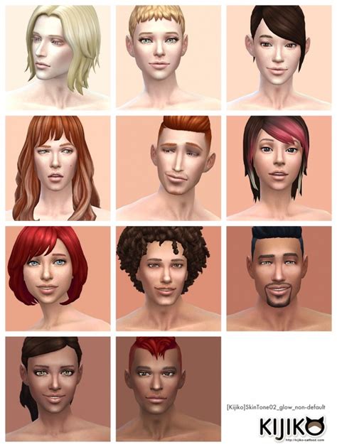 Skin Tones Glow Edition And Skin Texture Overhaul At Kijiko The Sims