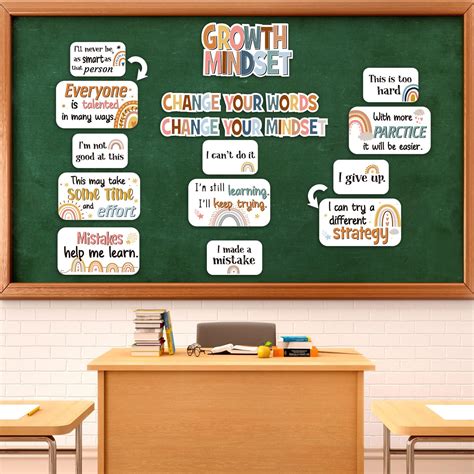 Buy Pieces Boho Rainbow Bulletin Board Set Classroom Motivational Bulletin Board Positive