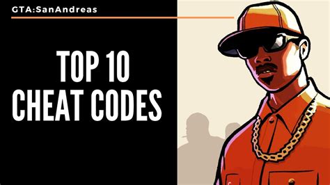 Grand Theft Auto San Andreas Top 10 Cheat Codes Ps4 Youtube