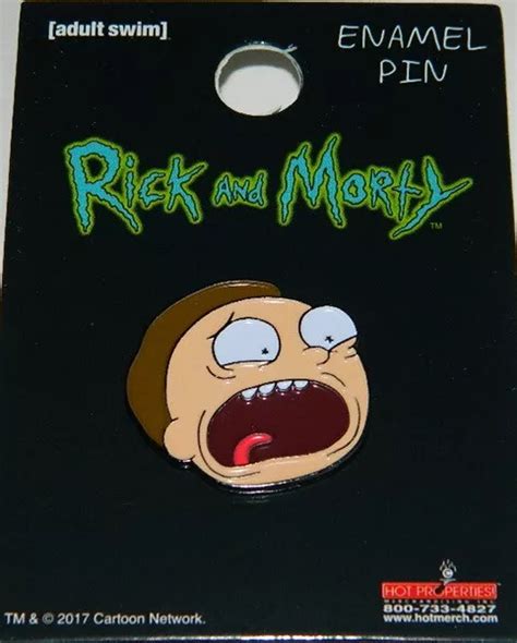 Rick And Morty Animated Tv Series Mortys Head Metal Enamel Pin New