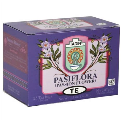 Tadin Passion Flower Tea 25 Ct Ralphs