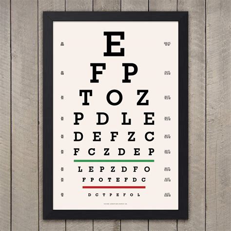 Eye Chart Poster Snellen Pediatric Chart Print Optometrist Etsy Free