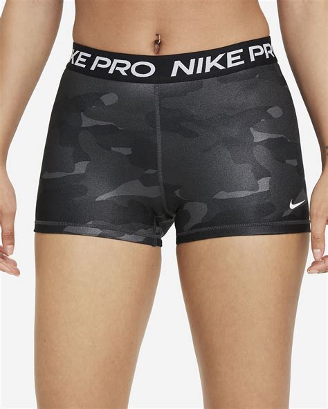 Nike Pro Dri Fit Womens 8cm Approx Camo Shorts Nike Gb