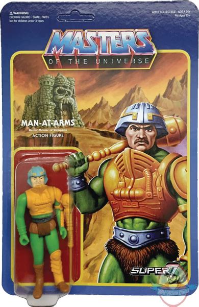 motu 3 75 full color reaction series 2 man at arms super 7 man of action figures