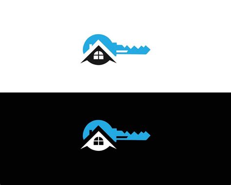 Key Real Estate Logo Key And House Icon Combination Design Template