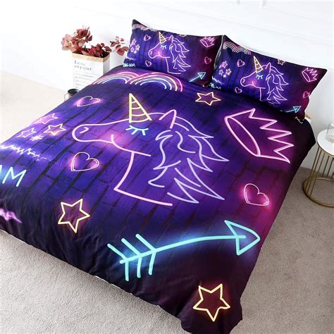 The Best Glow In The Dark Unicorn Duvet Cover Set For Any Bed Unicorn