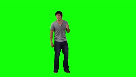 8 People Dancing Different Styles Against Green Screen Alpha Stock