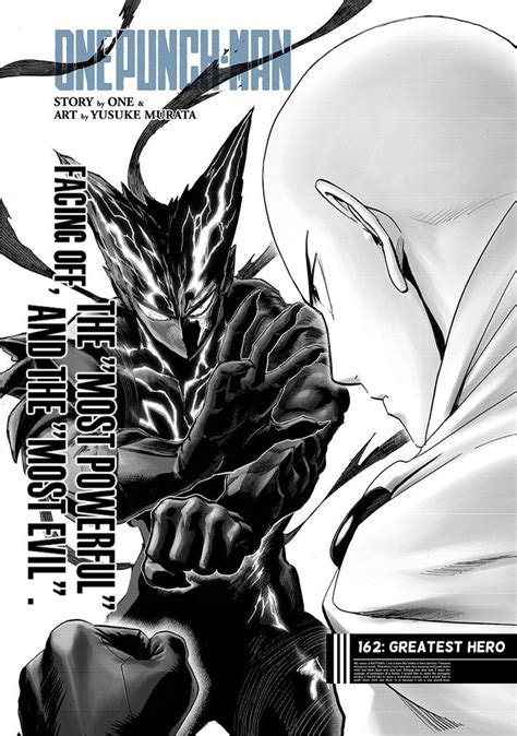 Saitama Vs Garou Manga Panel Chapter 162 Boichi Manga One Punch Man