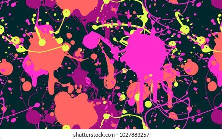 Seamless Splatter Paint Background Pattern Stock Vector Royalty Free Shutterstock