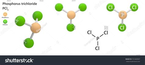 Phosphorus Trichloride Formula Pcl3 Cl3pused Making 스톡 일러스트 751660507
