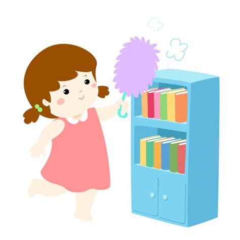 Royalty Free Kid Dusting Clip Art Vector Images And Illustrations Istock
