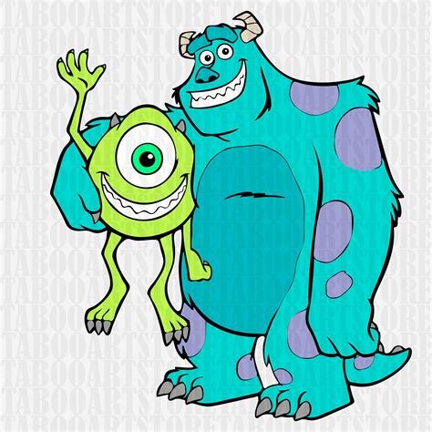 Monsters Inc Svg Monsters Inc Stencil Monsters Inc Clipart Monsters