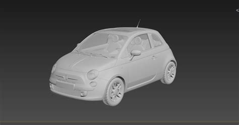 Fiat 500 3d Model Cgtrader